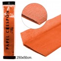 Papier crépon orange foncé