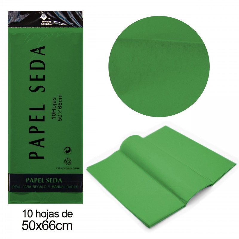 Papier de soie vert foncé