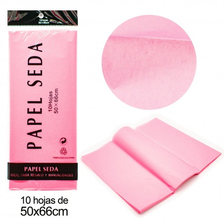 Papier de soie rose