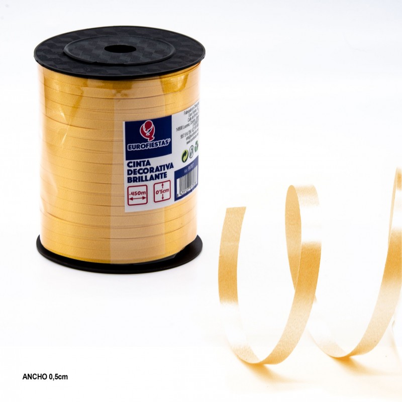 Nœud ruban 5mm rouleau 450m or