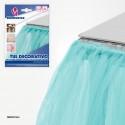 Rouleau de tulle 45m 3cm turquoise