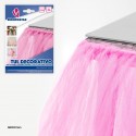Rouleau de tulle 45m 3cm rose