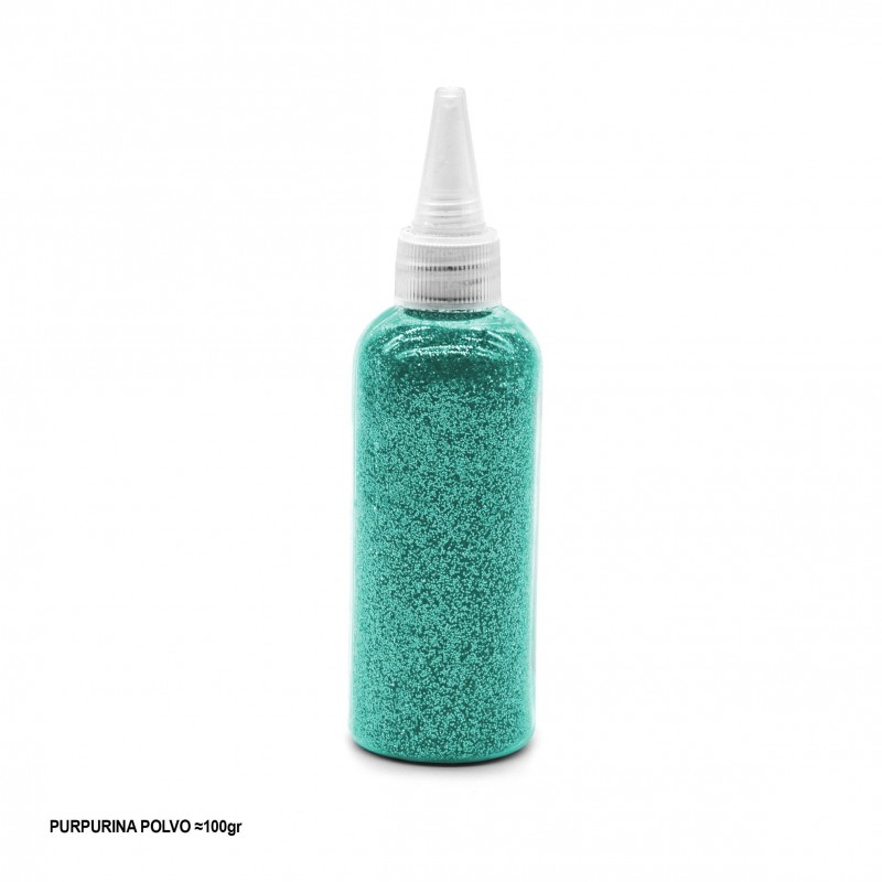 Poudre pailletée 100g turquoise