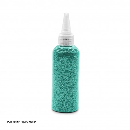 Poudre pailletée 100g turquoise