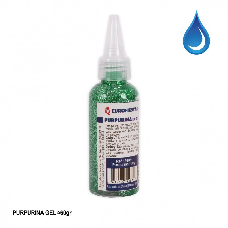 Gel pailleté 60grs vert