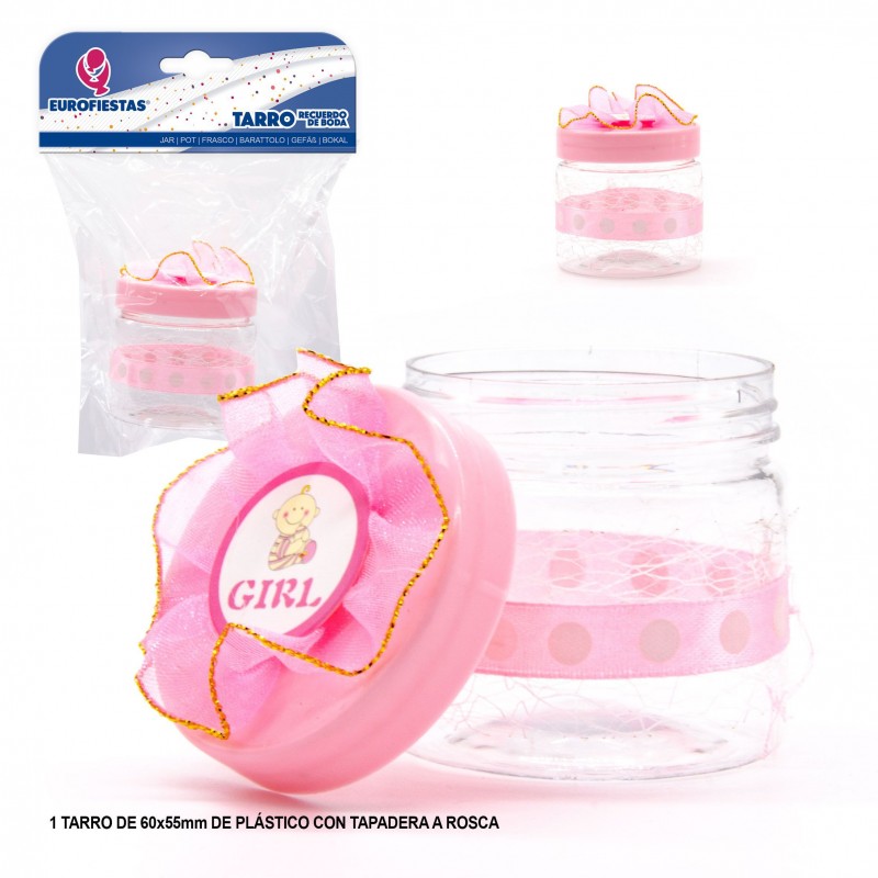 Pot fille rose