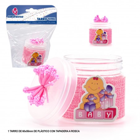 Pot de jouets pour bébé rose