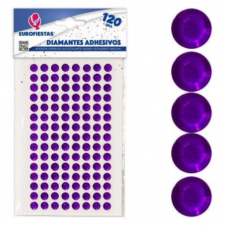120 gr de diamants collants violets