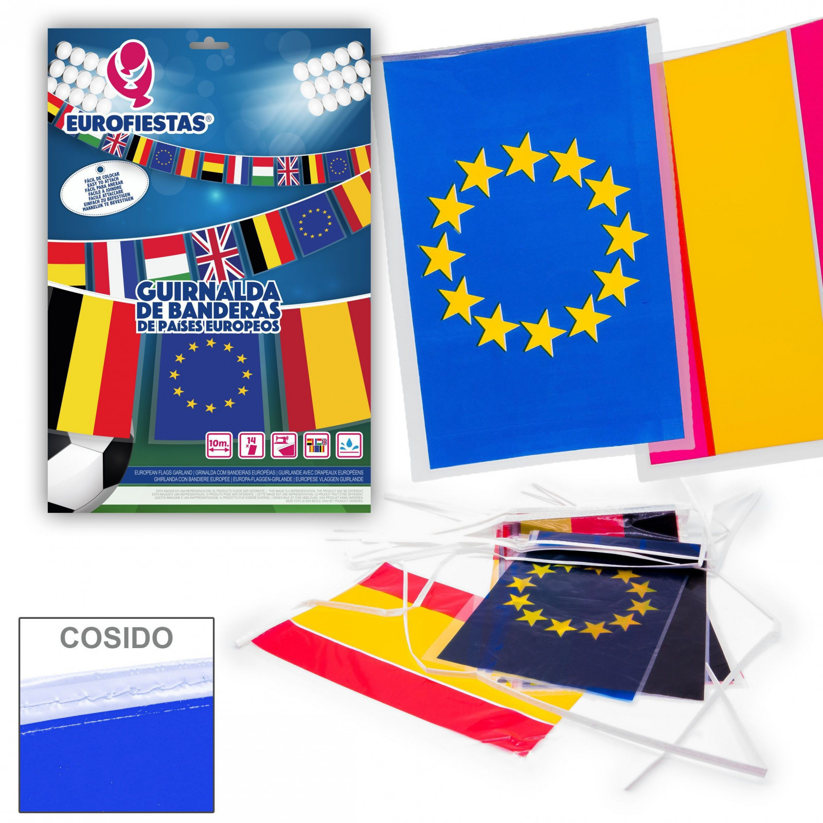 Guirlande drapeaux euro