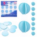 Guirlande cercles papier ciel