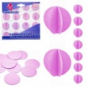 Guirlande cercles en papier violet