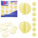 Guirlande cercles papier jaune