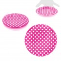 Assiettes d élimination de la lune 18cm fuscia 10