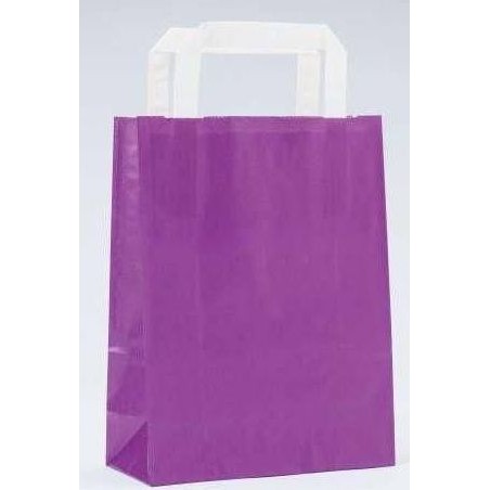 Sac en papier kraft violet