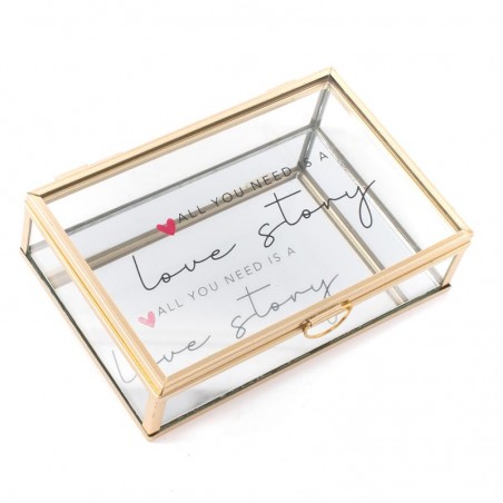 Coffret à bijoux en cristal Love Story