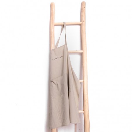 Tablier de cuisine beige