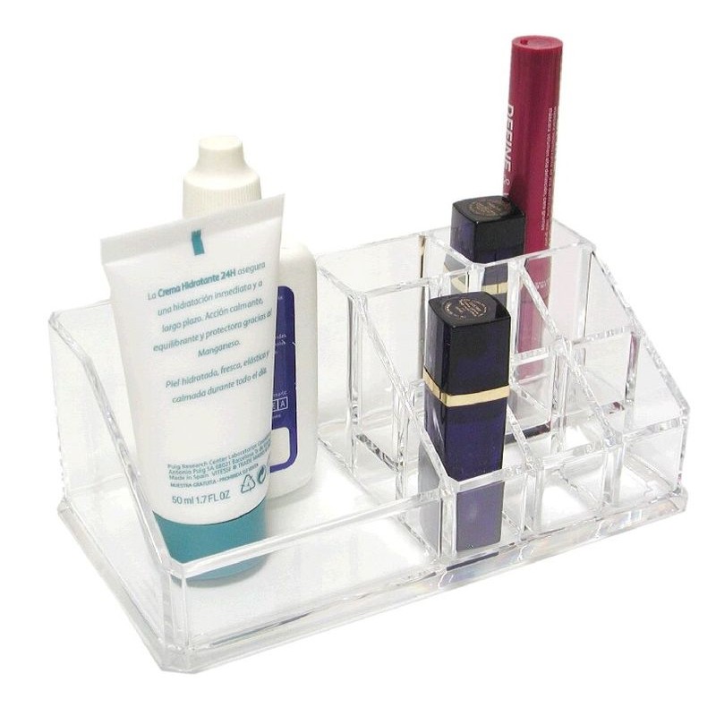 Organisateur de cosmétiques haut 9 compartiments.
