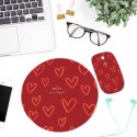 Souris sans fil avec tapis amour