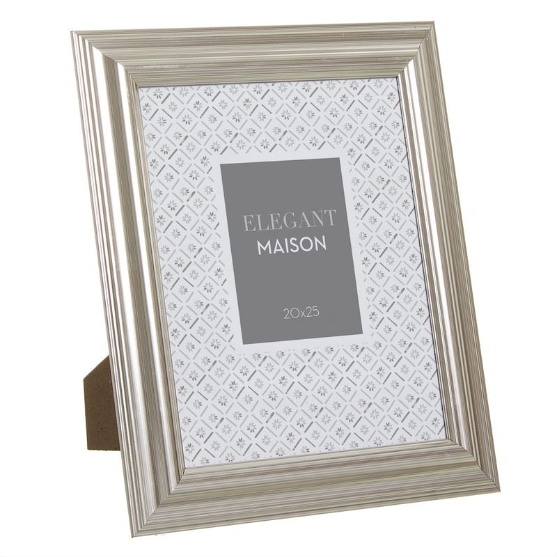 Cadre photo ps 20x25 argent maison