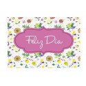 Carte joyeuse journée petites fleurs