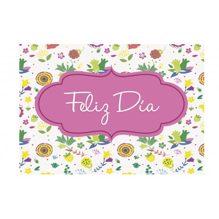 Carte joyeuse journée petites fleurs