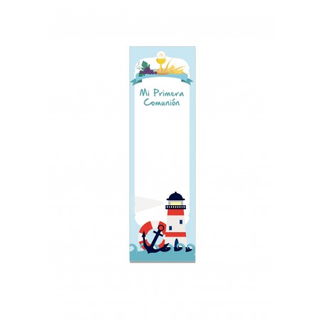 Paq.24 marque-pages communion garçon marin personnalisable