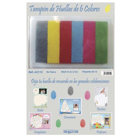 Tampon d'empreintes 6 couleurs