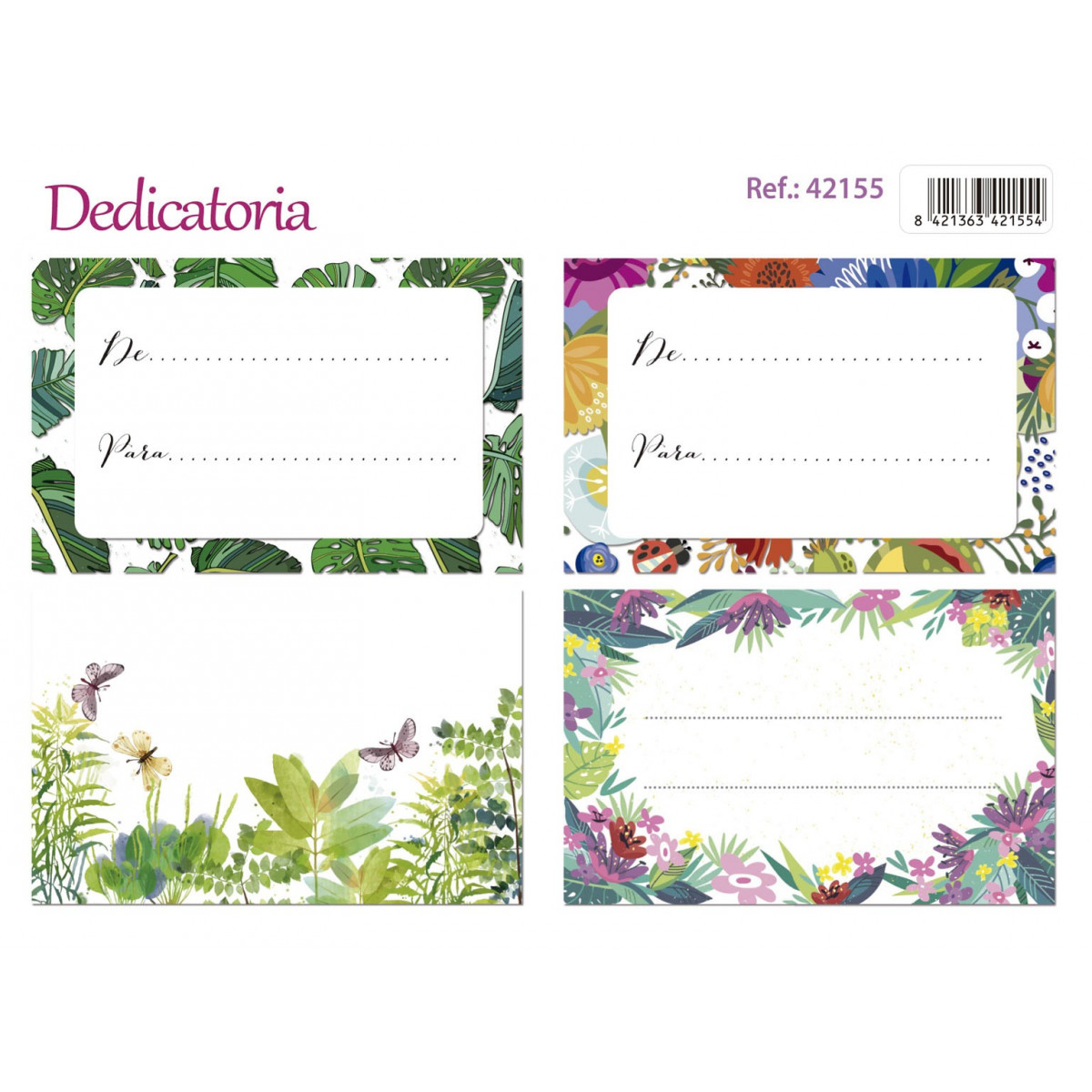 Carte + enveloppe dédicace