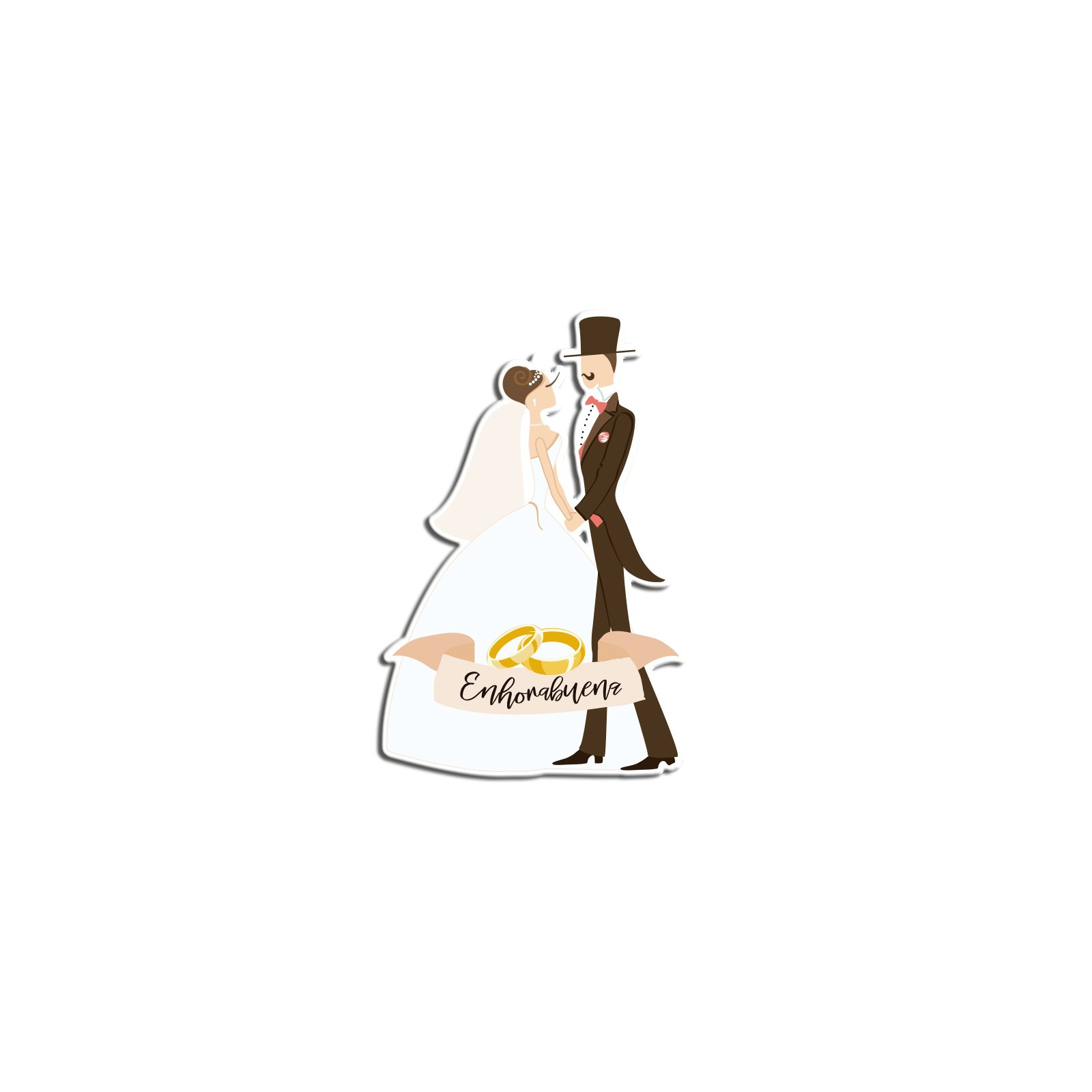 Carte de félicitations de mariage