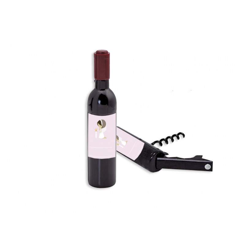 Bouteille magnétique multi-usages communion fille