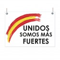 Drapeau Espagne, unis nous sommes plus forts