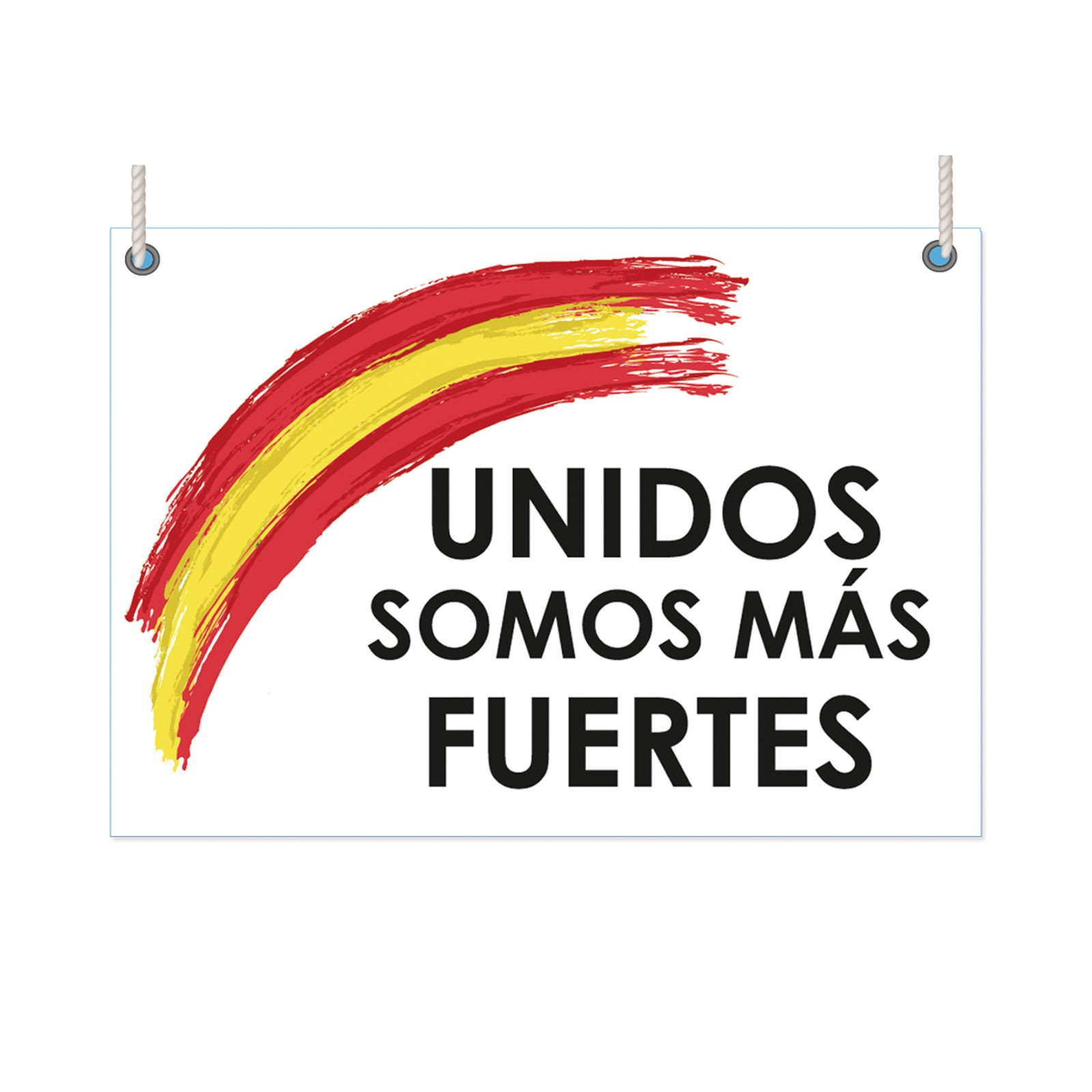 Drapeau Espagne, unis nous sommes plus forts