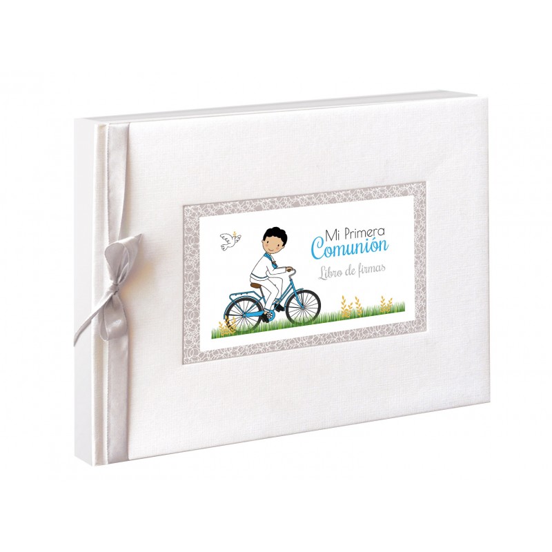 Livre Signature Communion Garçon Vélo Livre Signature Communion Garçon Vélo