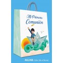 Sac moyen communion garçon bateau