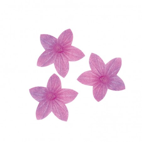 Fleurs de papier comestibles en couleur rose Décoration pour gâteaux et desserts