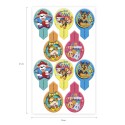 Blister 20 dekorapin gaufrettes Pat'Patrouille 6 5x4cm