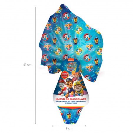 Œuf en chocolat de Pâques avec surprises Pat' Patrouille 120g
