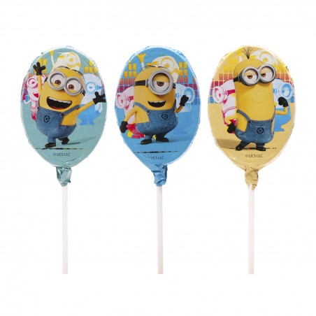 Sucettes minions au chocolat 30 gr