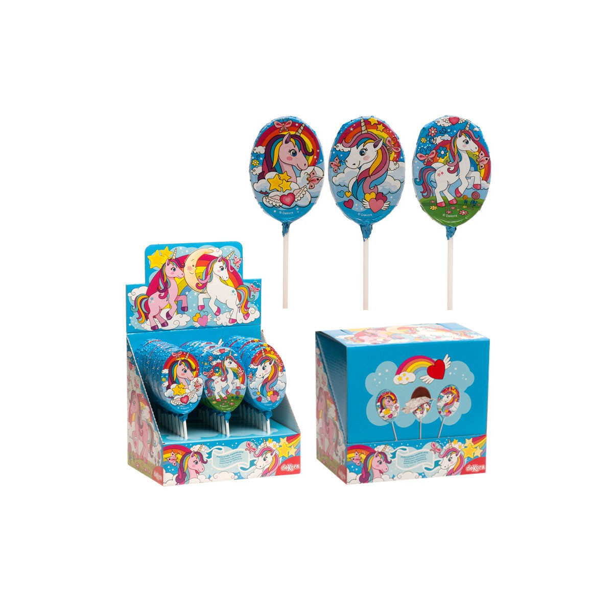 Poupée en chocolat licorne 30 g