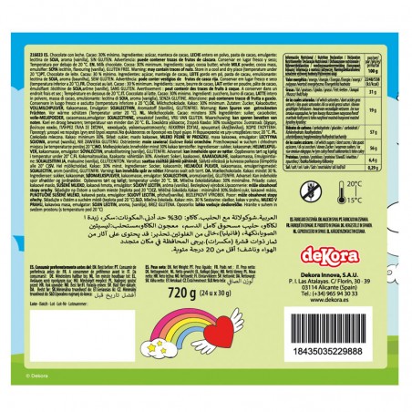 Poupée en chocolat licorne 30 g