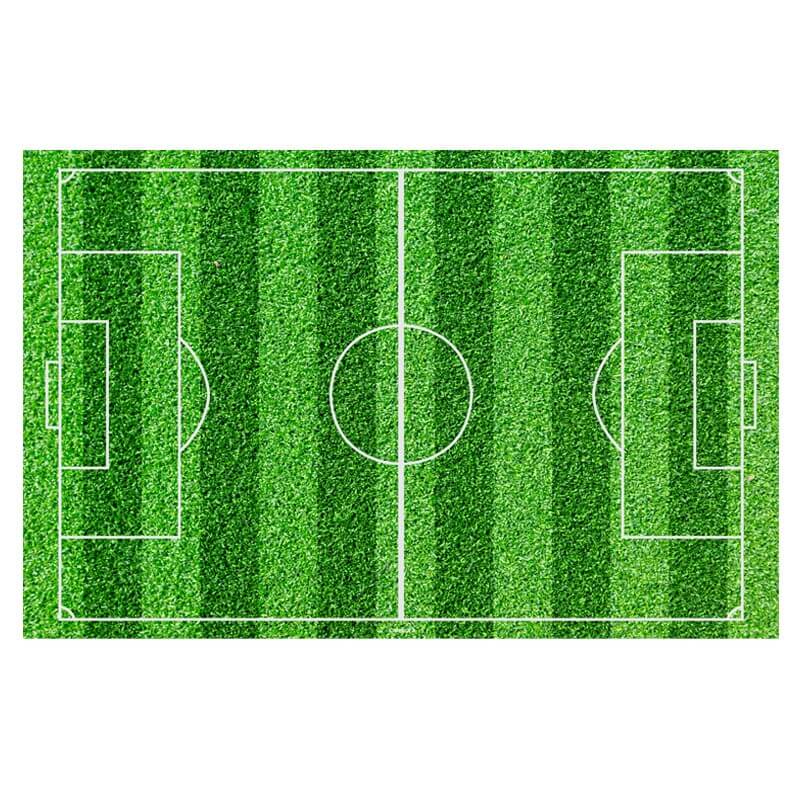 Feuille comestible pour gâteaux avec design de terrain de football