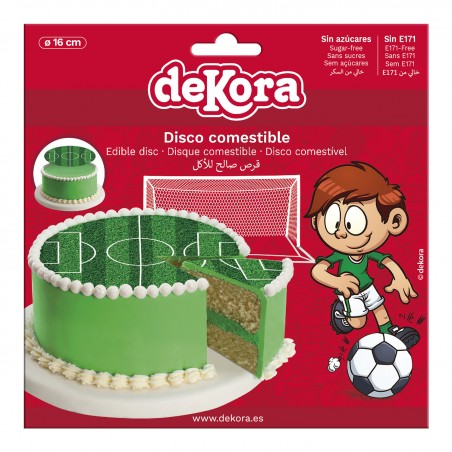 Disque comestible football cake 16cm zero azf