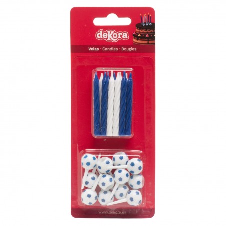 Blister 12 Bougies Anniversaire Football