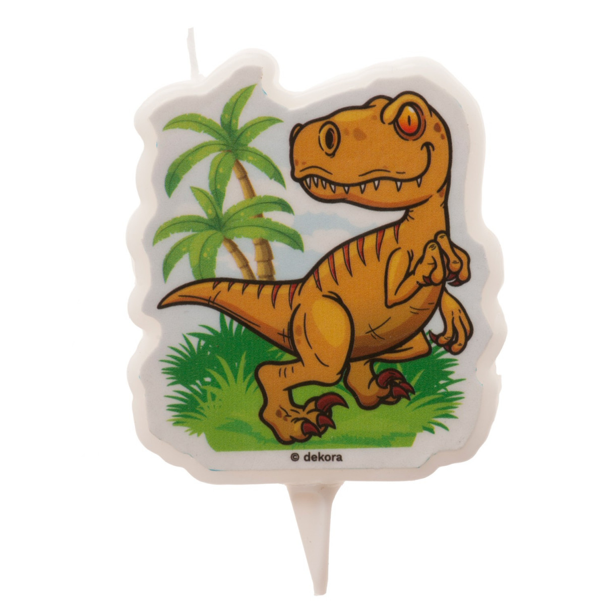 Bougie d'anniversaire dinosaure 2D