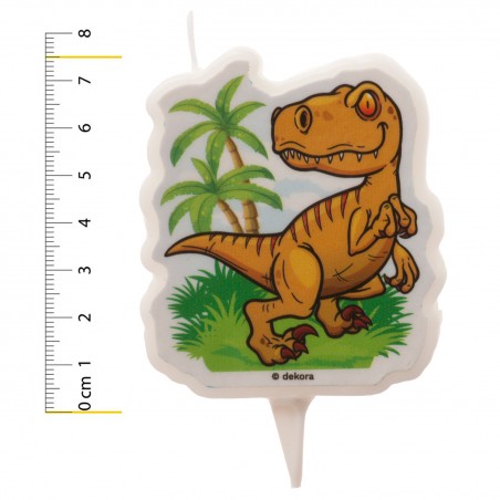 Bougie d'anniversaire dinosaure 2D