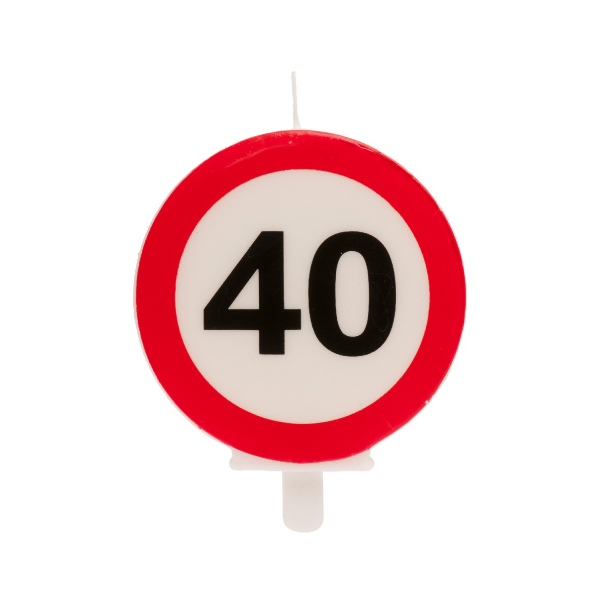 Bougie 40 anniversaire signal interdit