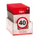 Bougie 40 anniversaire signal interdit