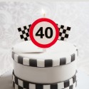 Bougie 40 anniversaire signal interdit
