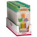 Bougies d'anniversaire dinosaures 2D - Coffret de bougies pour enfants