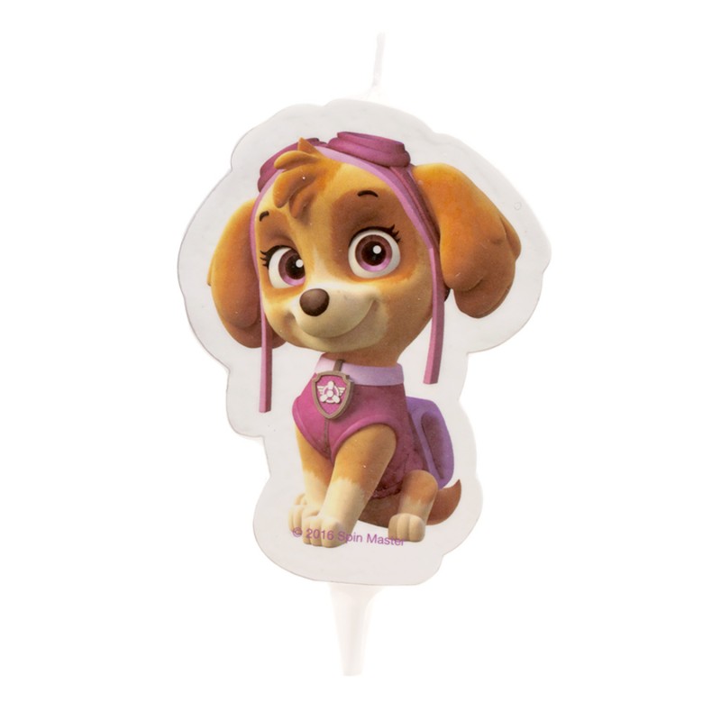Bougie 2d Skye Pat' Patrouille 7 5cm